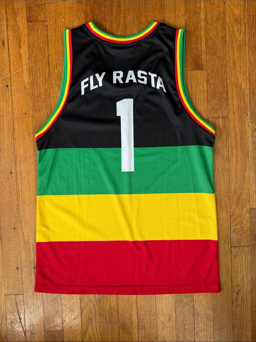 Ziggy Marley Fly Rasta Basketball Jersey - Picture 2 of 9